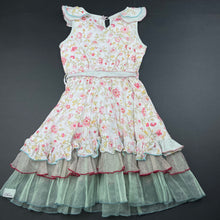 Load image into Gallery viewer, Girls CHINO Kids, floral summer party dress, button elastic loose, FUC, size 3, L: 58cm