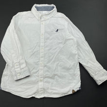Load image into Gallery viewer, Boys Target, white cotton long sleeve shirt, dinosaur, GUC, size 5,  