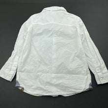 Load image into Gallery viewer, Boys Target, white cotton long sleeve shirt, dinosaur, GUC, size 5,  
