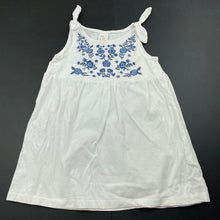Load image into Gallery viewer, Girls H&amp;M, embroidered cotton casual dress, FUC, size 1, L: 43cm