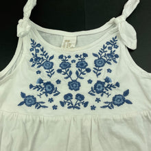 Load image into Gallery viewer, Girls H&amp;M, embroidered cotton casual dress, FUC, size 1, L: 43cm