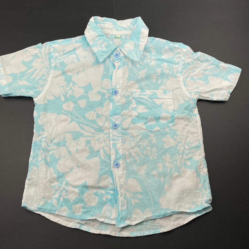 Boys lightweight, short sleeve shirt, FUC, size 4,  