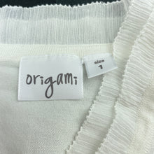 Load image into Gallery viewer, Girls Origami, lightweight knitted bolero cardigan, EUC, size 1,  