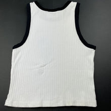 Load image into Gallery viewer, Girls Mango, white &amp; black ribbed top, GUC, size 12,  