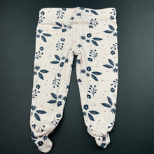 Load image into Gallery viewer, Girls Tiny Little Wonders, cotton footed leggings / bottoms, GUC, size 000,  