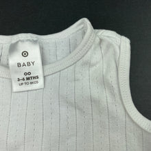 Load image into Gallery viewer, unisex Target, pointelle cotton singletsuit / romper, GUC, size 00,  