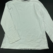 Load image into Gallery viewer, Boys Next, white cotton long sleeve t-shirt / top, FUC, size 10,  