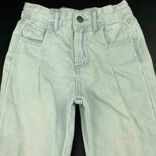 Load image into Gallery viewer, Girls Cotton On, blue denim pants, adjustable, Inside leg: 39.5cm, FUC, size 4,  