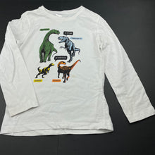 Load image into Gallery viewer, Boys Target, cotton long sleeve to, dinosaurs, marks on front, FUC, size 6,  
