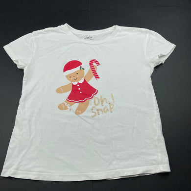 Girls Anko, cotton Christmas t-shirt / top, FUC, size 9,  