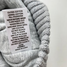 Load image into Gallery viewer, Boys Target, lined wadded knitted cotton hooded vest/sweater, GUC, size 0,  