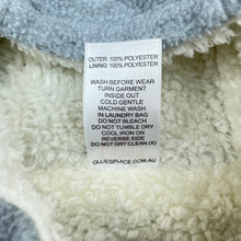Load image into Gallery viewer, unisex Ollies Place, fleece lined hooded jacket / coat, GUC, size 0,  
