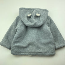 Load image into Gallery viewer, unisex Ollies Place, fleece lined hooded jacket / coat, GUC, size 0,  