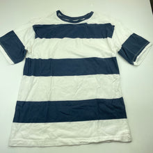 Load image into Gallery viewer, Boys Anko, navy &amp; white cotton t-shirt / top, GUC, size 12,  