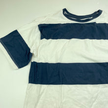 Load image into Gallery viewer, Boys Anko, navy &amp; white cotton t-shirt / top, GUC, size 12,  