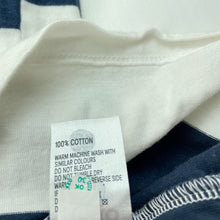 Load image into Gallery viewer, Boys Anko, navy &amp; white cotton t-shirt / top, GUC, size 12,  