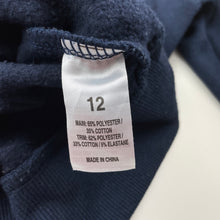 Load image into Gallery viewer, unisex Everlast, navy fleece lined hoodie sweater, GUC, size 12,  