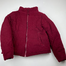 Load image into Gallery viewer, Girls Anko, wadded corduroy cotton jacket / coat, L: 41cm, GUC, size 9,  