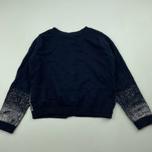 Load image into Gallery viewer, Girls B Collection, navy knitted cotton cardigan, GUC, size 2,  