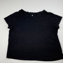 Load image into Gallery viewer, Girls Target, black organic cotton t-shirt / top, GUC, size 7,  