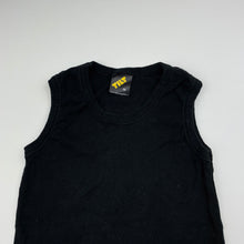 Load image into Gallery viewer, Boys Tilt, black stretchy singlet top, GUC, size 10,  