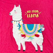 Load image into Gallery viewer, Girls Wonder Nation, lightweight t-shirt / top, llama, FUC, size 7-8,  