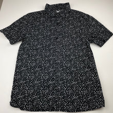 Load image into Gallery viewer, Boys Mooks, black &amp; white cotton short sleeve shirt, EUC, size 12,  