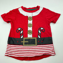 Load image into Gallery viewer, unisex Tilt, cotton Christmas t-shirt / top, GUC, size 3,  