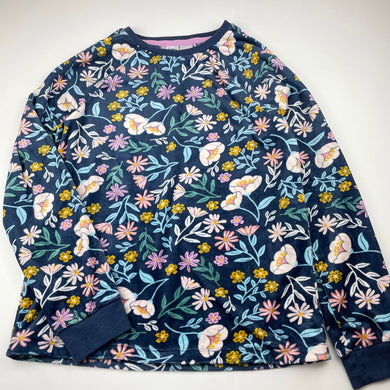 Girls Anko, floral lightweight fleece pyjama top, GUC, size 14,  