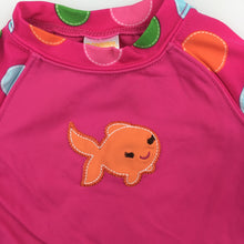 Load image into Gallery viewer, Girls Gymboree, pink short sleeve rashie / swim top, EUC, size 00