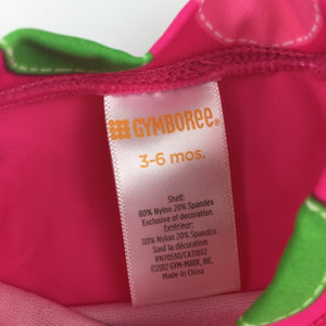 Girls Gymboree, pink short sleeve rashie / swim top, EUC, size 00