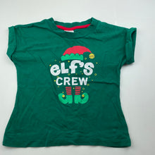 Load image into Gallery viewer, Girls B&amp;L, cotton Christmas t-shirt / top, GUC, size 5,  
