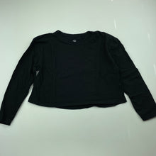 Load image into Gallery viewer, Girls Favourites, black organic cotton top, GUC, size 7,  