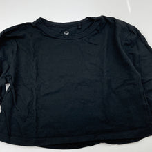 Load image into Gallery viewer, Girls Favourites, black organic cotton top, GUC, size 7,  