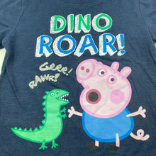 Load image into Gallery viewer, Boys Peppa Pig, navy t-shirt / top, George, GUC, size 4,  