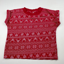 Load image into Gallery viewer, Girls B&amp;L, cotton Christmas t-shirt / top, GUC, size 5,  