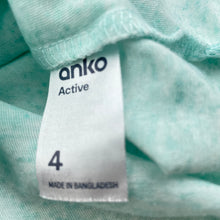 Load image into Gallery viewer, Girls Anko, linen blend sports / activewear top, GUC, size 4,  