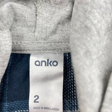 Load image into Gallery viewer, Boys Anko, flannel cotton hooded shirt, EUC, size 2,  