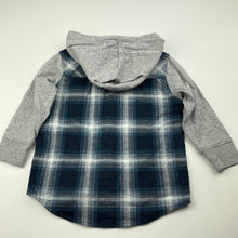 Load image into Gallery viewer, Boys Anko, flannel cotton hooded shirt, EUC, size 2,  