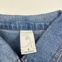 Load image into Gallery viewer, Girls Target, blue stretch denim jacket, poppers, GUC, size 5,  