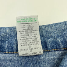 Load image into Gallery viewer, Girls Target, blue stretch denim jacket, poppers, GUC, size 5,  