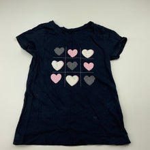 Load image into Gallery viewer, Girls Anko, navy cotton t-shirt / top, FUC, size 5,  