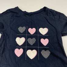 Load image into Gallery viewer, Girls Anko, navy cotton t-shirt / top, FUC, size 5,  