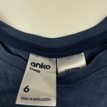 Load image into Gallery viewer, Boys Anko, cotton pyjama t-shirt / top, EUC, size 6,  