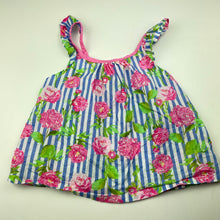 Load image into Gallery viewer, Girls Penelope Mack, lightweight floral cotton summer top, EUC, size 6,  