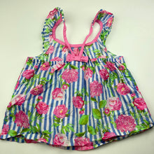 Load image into Gallery viewer, Girls Penelope Mack, lightweight floral cotton summer top, EUC, size 6,  