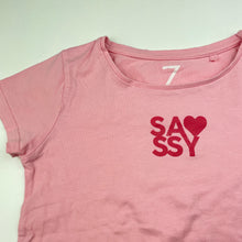 Load image into Gallery viewer, Girls Brilliant Basics, pink cotton t-shirt / top, GUC, size 7,  