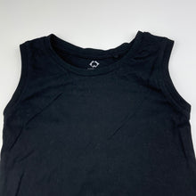 Load image into Gallery viewer, unisex Favourites, black Aust cotton tank top, EUC, size 7,  