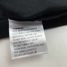 Load image into Gallery viewer, unisex Favourites, black Aust cotton tank top, EUC, size 7,  