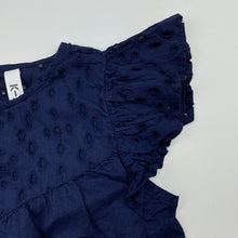 Load image into Gallery viewer, Girls KID, navy lightwwight cotton top, GUC, size 4,  
